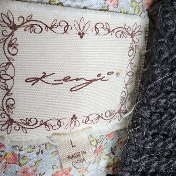 Grey Alpaca Blend Y2K Cardigan Medium - Picture 6 of 7